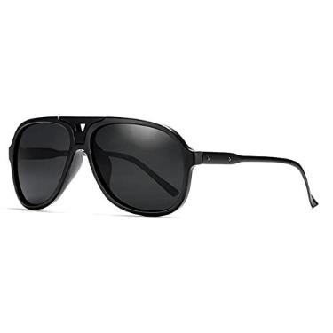 Imagem de Óculos de Sol Masculino KDEAM Design Clássico Piloto Aviador com Proteção uv400 Polarizado (C1)
