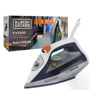 Imagem de Ferro de Passar a Vapor Black+ Decker Max Steam FX3100-220V- Base Cera