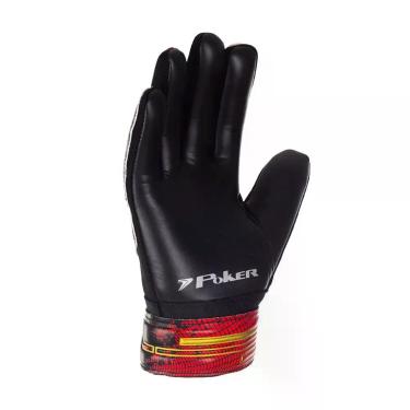 Imagem de Luva de Goleiro Poker Training Basic Preto/Vermelho  Resistente, Confo