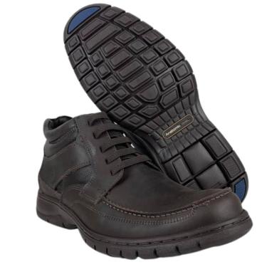 Imagem de Sapato Social Masculino Original Anatomic Gel Couro Mustang Brown Fura