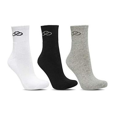 Imagem de Meia Olympikus Cano Médio pacote c/ 3 pares Masculino