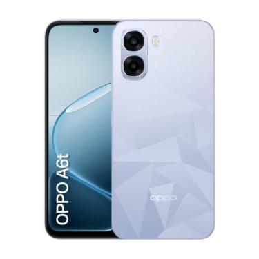 Imagem de Smartphone OPPO A6t 128GB 4GB RAM Desbloqueado Azul Cristal | Bateria de 6500mAh, proteção de fluidez por 48 meses e tela ultrabrilhante