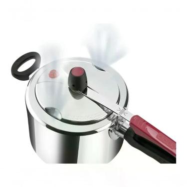 Imagem de Panela de Pressão Original Polida Alumínio sem Revestimento 7,0L Clock Safe Plus Rochedo