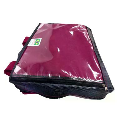 Imagem de Capa Mochila Bag Motoboy 45 litros Impermeavel Reforçada Vinho - Bag B