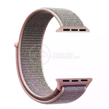 Imagem de Pulseira Nylon Para Iwo Smartwatch 42mm 44mm - Rosa