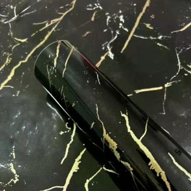 Imagem de Contact Decorado 45CM X 10M Nero Marquina Brilho Rolo