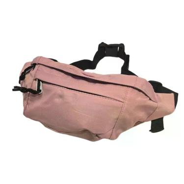 Imagem de Pochete Bolsa Grande Transversal Ajustável Lisa Celular Dinheiro Rosa