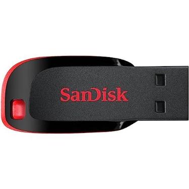 Imagem de Pen Drive Cruzer Blade, SanDisk, 64GB, SDCZ60-064G-B35, Preto | Unidade flash USB, para fotos, vídeos, música e arquivos, design retrátil, criptografia de 128 bits, USB 2.0 - SDCZ50