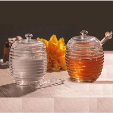Imagem de Kit Meleira Açucareiro Vidro Com Pegador 210ml COLMEIA - Lyor