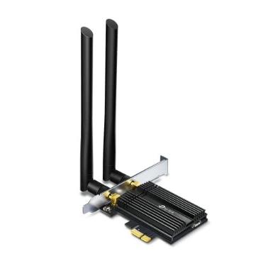 Imagem de TP-Link Archer TX50E Placa de Rede Wi-Fi 6 PCI Express AX3000 para PC com Bluetooth 5.0, Dual Band, até 2402 Mbps em 5 GHz, 160 MHz, OFDMA, MU-MIMO, WPA3 e 2 Antenas de 5 dBi