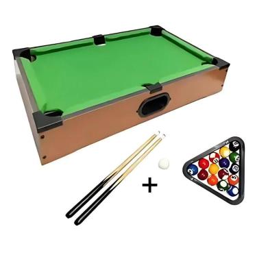 Imagem de Mesa de Bilhar Completa - Mini Sinuca Infantil com Acessórios Presente
