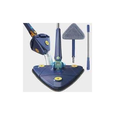 Imagem de Mop Rodo Esfregão Mobi De Limpeza Triangular Giratório Mopi Limpa Canto Ajustável 360°