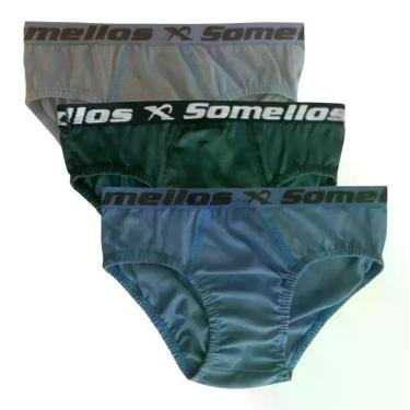 Imagem de kit 6 cueca slip infantil sortida de algodão SIE - mg, Sortida, P adul