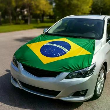 Imagem de Bandeira Brasil Capô Carro Brasil Copa Mundo Entrega Rapida - Rick Imp