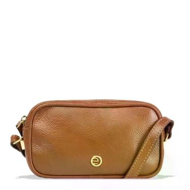 Imagem de Bolsa Baú Feminina Luxe Couro Le Postiche, Caramelo