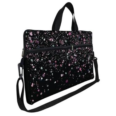 Imagem de Case Capa Maleta Premium Para Notebook Laptop de 15,6 com Alça de Mão Alça de Ombro e Zíper Lateral - Brilho