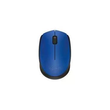 Imagem de Mouse sem fio Logitech M170 com Design Ambidestro Compacto, Conexão USB e Pilha Inclusa, Azul - 910-004800