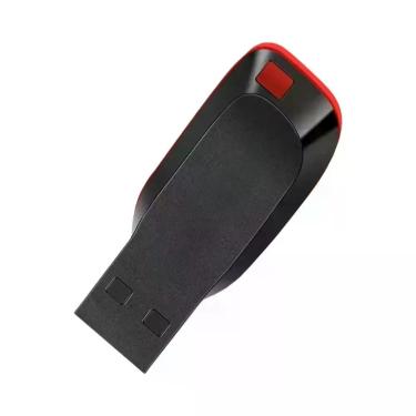 Imagem de Pen Drive USB De Alta Velocidade 128GB Preto Com Chaveiro Bônus 64GB 3