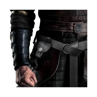 Imagem de Bolsa De Cintura Masculina Estilo Steampunk Medieval Punk Em Couro PU 
