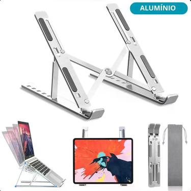 Imagem de Suporte Premium Dobrável Para Notebook Ergonômico Aluminio - FAZA