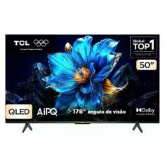 Smart TV TCL 50 Polegadas QLED 4K P7K WiFi Bluetooth Google TV HDR10+ Dolby Atmos Dolby Vision 50P7K