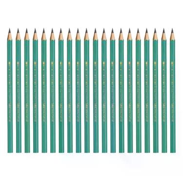 Imagem de Kit 20 Lápis Preto Evolution Corpo Verde Hexagonal Grafite HB2 - BIC