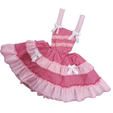 Imagem de Vestido Junino/Jardineira Adulto/Saia De Festa Junina/Vestido Caipira P - M - G - GG (P)