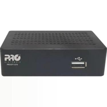 Imagem de Conversor Digital Prodt1270 com Entrada USB e HDMI Preto Proeletronic