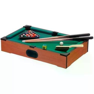 Imagem de Mini Mesa Sinuca Bilhar Infantil MDF De Bancada 51x10x31 - Gici Import