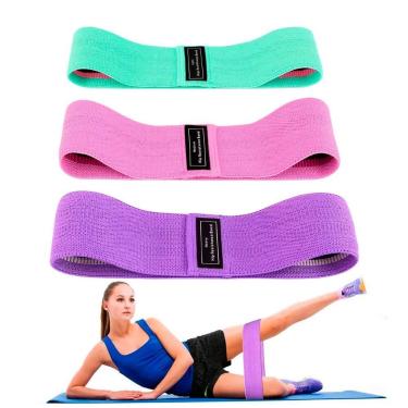 Imagem de Kit 3 Hip Band Para Exercícios De Membros Inferiores - RELET