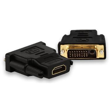 Imagem de Adaptador Conversor DVI-D para HDMI - Dual Link - 24+1 Pinos (DVI-D M X HDMI F)
