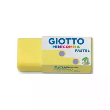 Imagem de Borracha Giotto Tom Pastel Minigomma com Tamanho Pequeno e Design Mini para Estojo 1 Unidade Amarelo