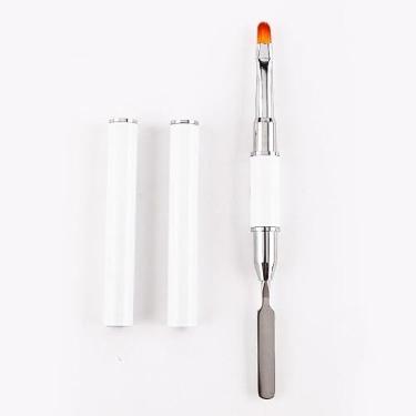 Imagem de Pincel profissional de arte de unhas, cabeça dupla, dupla finalidade, cabeça redonda, pintura colorida, flor, pincel de detalhes finos para amantes de manicure faça você mesmo