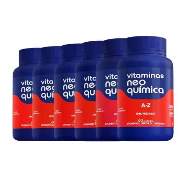 Imagem de Kit 6 Multivitamínico A-Z 60Comprimidos Imunidade NeoQuímica - MAXINUT