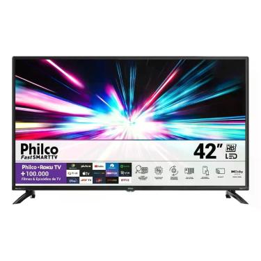 Imagem de Smart Tv Led 42'' Ptv42g6fr2cpf Roku Dolby Audio Preta Philc - Philco