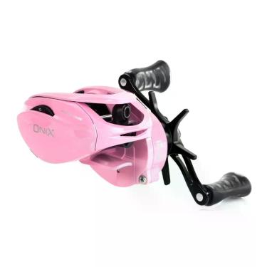 Imagem de Carretilha Albatroz Onix Pink - Esquerda
