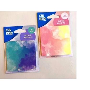 Imagem de BLOCO ADESIVO CIS STICK TREND - 20 Folhas - 7,5 x 7,5 cm, Rosa