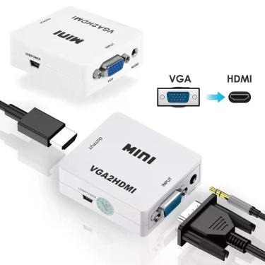 Imagem de Conversor Vga Para Hdmi Full Hd 1080P Plug & Play Compacto - Shopmix
