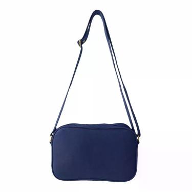 Imagem de Bolsa Transversal Direto De Fábrica Topgrife Atacado Matelassê Couro Legítimo Cor Azul Marinho Tamanho único