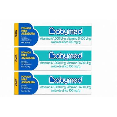 Imagem de Kit 3 Pomada Para Assadura Babymed Azul 45g - Cimed
