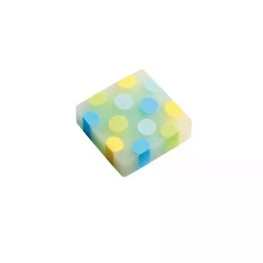 Imagem de Borracha Tris Confete Cores com Textura Super Macia e Estampa Divertida 1 Unidade Verde