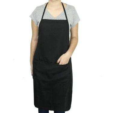 Imagem de Avental Com Bolso De OxfordUnissex Ajustável Para Cozinha Restaurante 