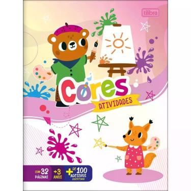 Imagem de Cartilha De Atividades Cores Aprender E Brincar 16 Folhas Tilibra