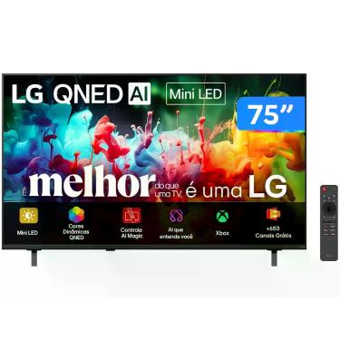Imagem de Smart TV LG 75 Polegadas Mini LED 4K UHD webOS 75QNED70BSA, 75"