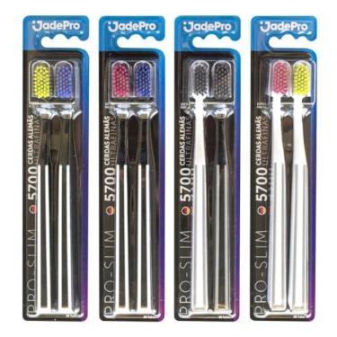 Imagem de KIT Escova de Dente Jadepro 5700 Cerdas C/ 04 Kit C/2un