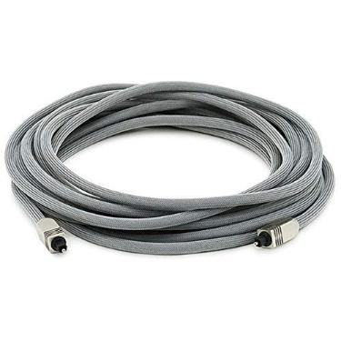 Imagem de Monoprice Cabo de áudio óptico digital premium S/PDIF (Toslink) 102766 – Prata – 7,6 m | Jaqueta de malha resistente, cabeças de conector de metal, para PlayStation, Xbox One, Home Theater e mais