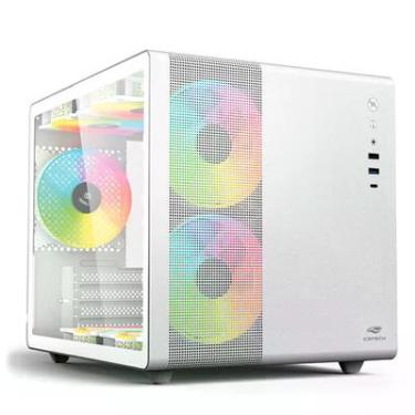 Imagem de Gabinete Gamer C3tech Aquarius Mt-g710, Lateral Em Vidro, USB 3.0, Branco - Mt-g710wh
