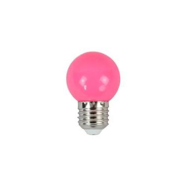 Imagem de Lâmpada Led Galaxy Bolinha G45 Decorativa 1,5W 220V Rosa