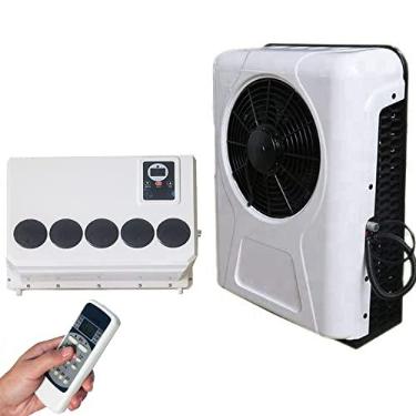 Imagem de Treeligo Ar condicionado elétrico universal DC 12V – Unidade A/C de caminhão trailer | 10.000 BTU | Alta eficiência | Apenas resfriamento | Ar condicionado automotivo para trator de ônibus de motorhome etc. (branco)