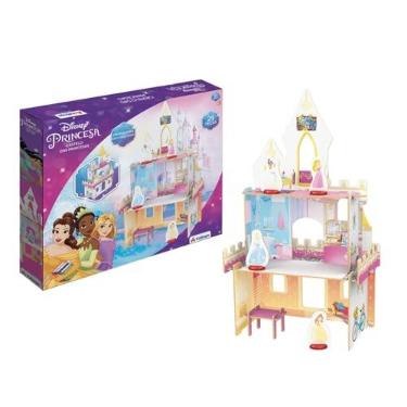 Imagem de Brinquedo Playset Castelo das Princesas Disney 29 Peças para Crianças a Partir de 3 Anos Xalingo - 13210